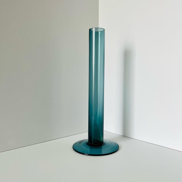 turquoise stem vase