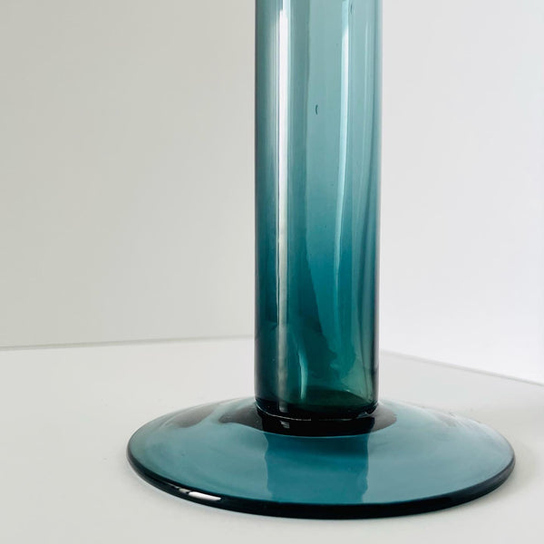 turquoise stem vase