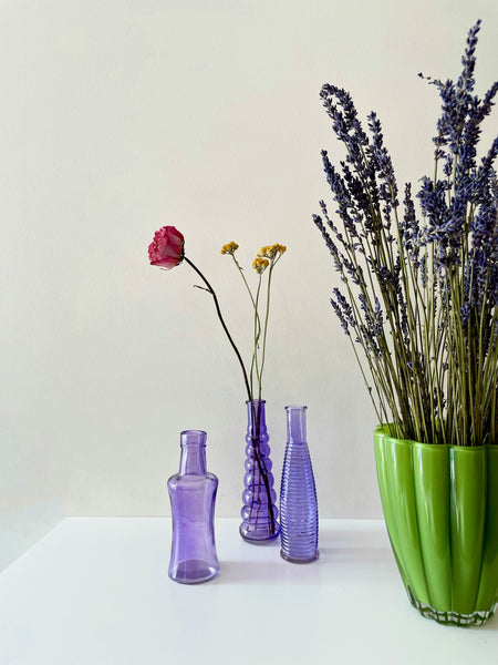 glass scalloped vase