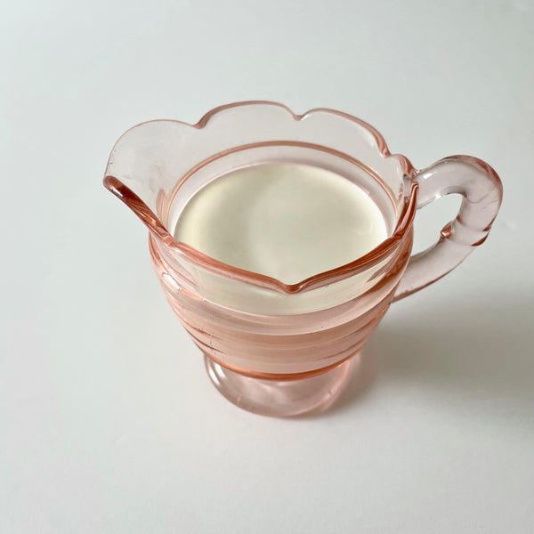 'jeannette glass co' sugar & creamer set