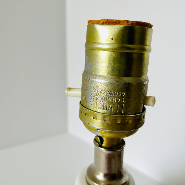 'leviton' ceramic mcm table lamp