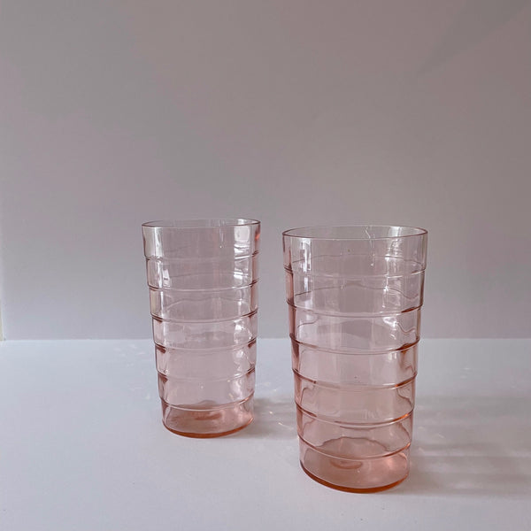 'anchor hocking' pink tumbler