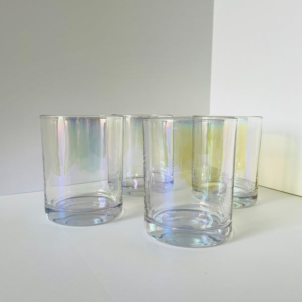 iridescent rocks glasses