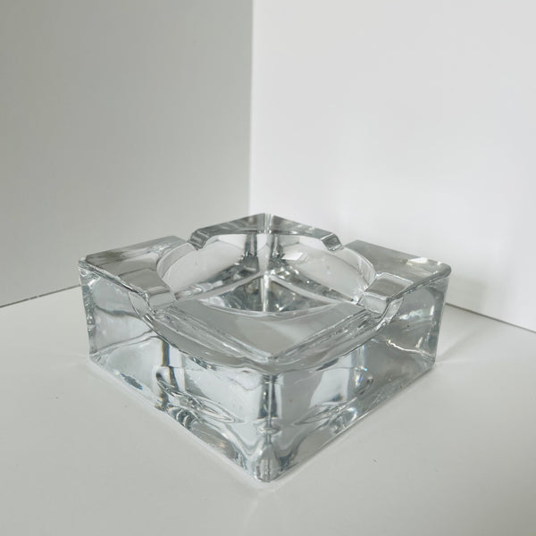 crystal deco ashtray