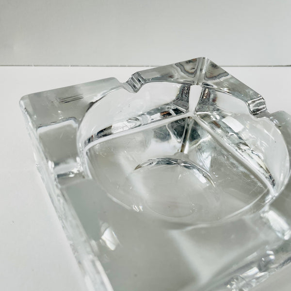 crystal deco ashtray