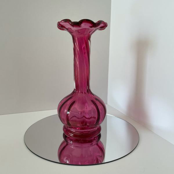 'rossi glass niagara' bud vase
