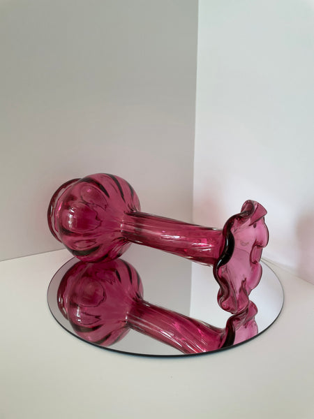 'rossi glass niagara' bud vase