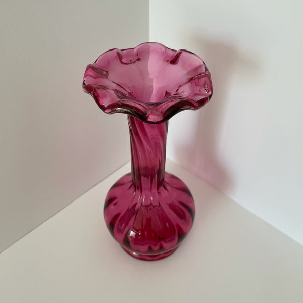 'rossi glass niagara' bud vase